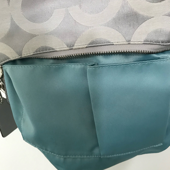 Coach Kristen Signature C Gray Silver  2011 Hobo Bag Purse with Crsbdy Strap EUC - Picture 8 of 9